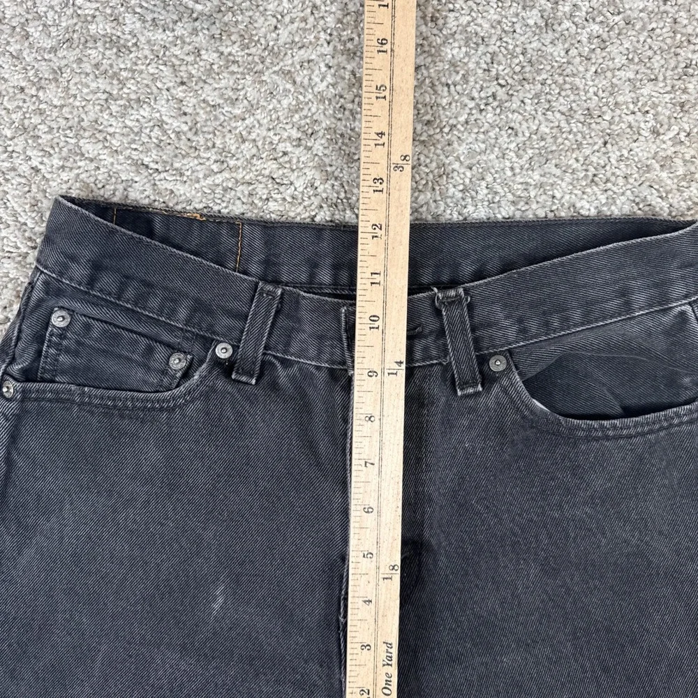 Levi 505 Jeans Mens 30x32 Black Straight‎ Leg Classic Denim Casual Regular Fit